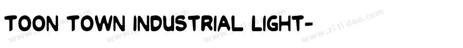 Toon Town Industrial Light字体转换